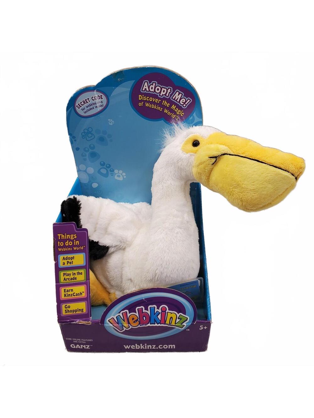 Webkinz Pelican Plush with Box and Code RARE 11" NEW